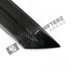 Close up on OEM BMW Carbon fiber rear fins for G99 M5 51125A85299 Left