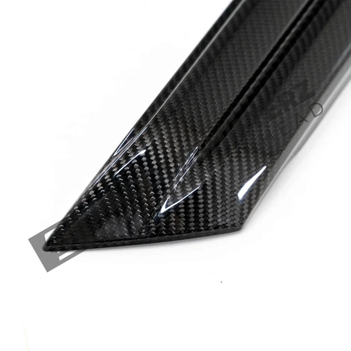 Close up of OEM BMW Carbon fiber rear fins for G99 M5 51125A852A0 Right