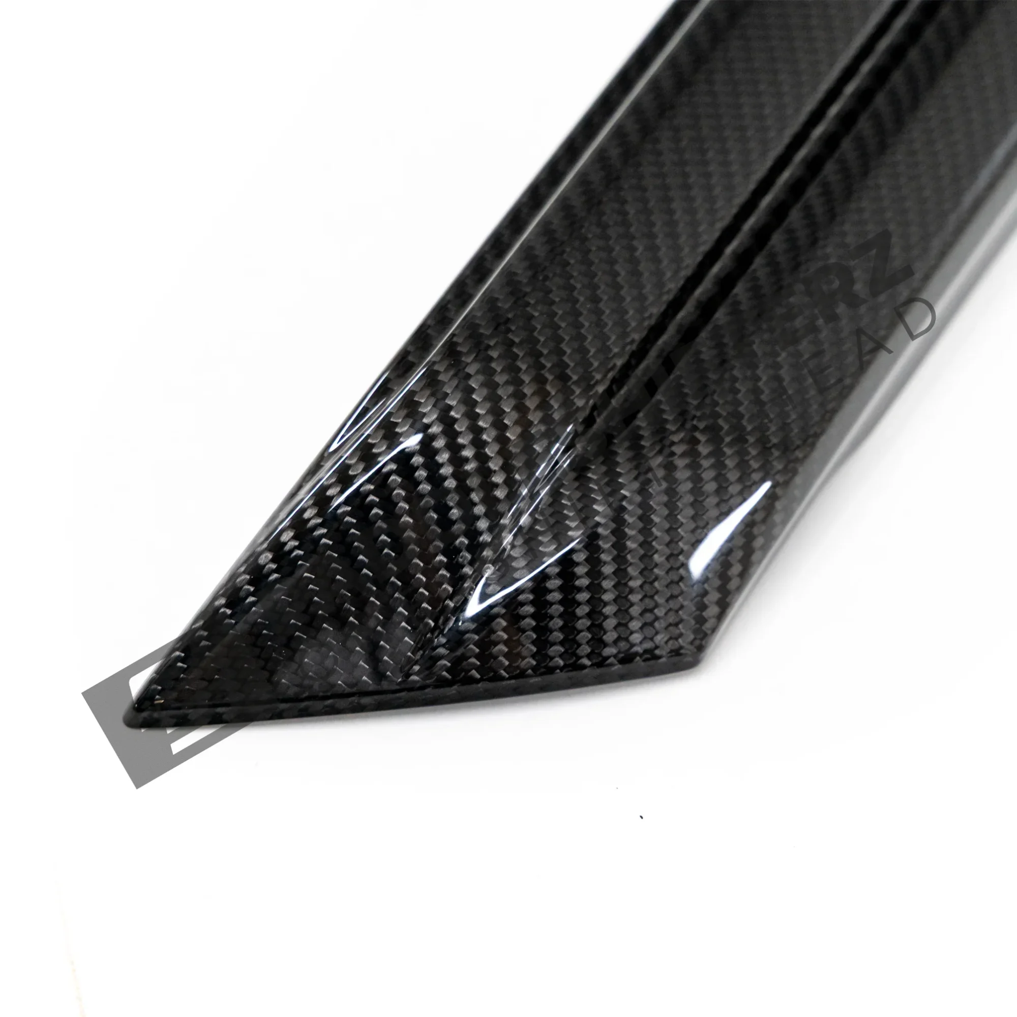 Close up of OEM BMW Carbon fiber rear fins for G99 M5 51125A852A0 Right