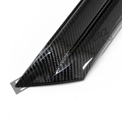 Close up of OEM BMW Carbon fiber rear fins for G99 M5 51125A852A0 Right