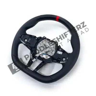 Side view of OEM BMW M Flat bottom leather steering wheel (Manual) – 32305A8A902