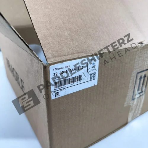 Box of OEM BMW M Flat bottom leather steering wheel (Manual) – 32305A8A902