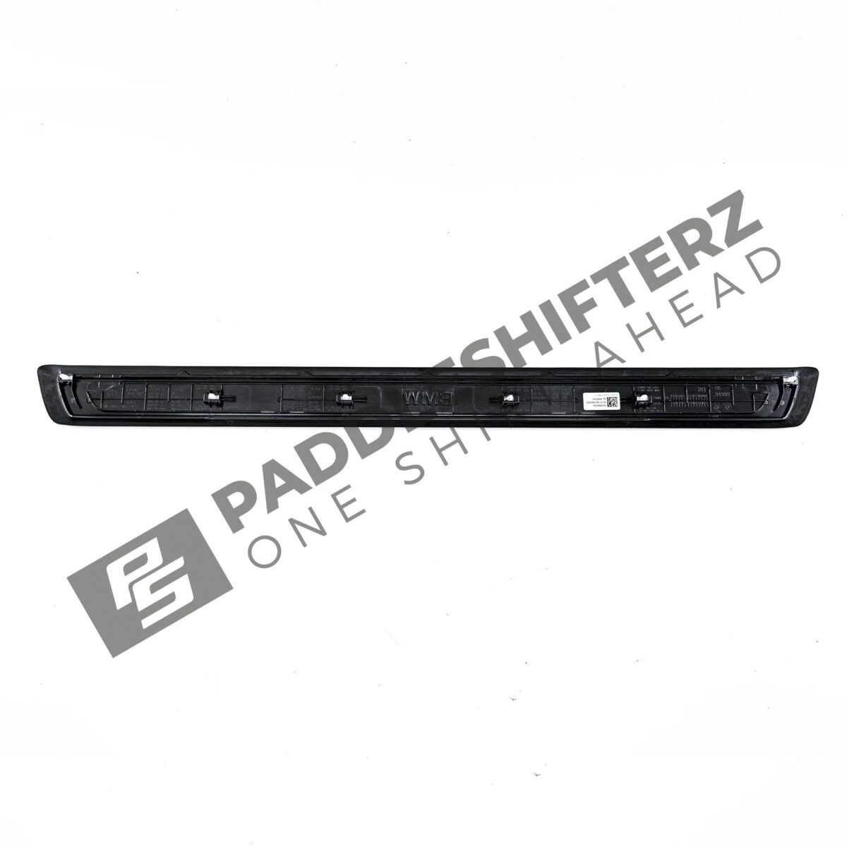 Rear view of OEM BMW G87 M2 CS door sill trim - 51477874080