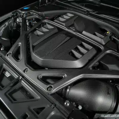 Eventuri Carbon Fiber Strut brace for S58 - engine bay