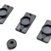 PaddleShifterz Magnetic License Plate Holder Kit Rear plate double close up of holders