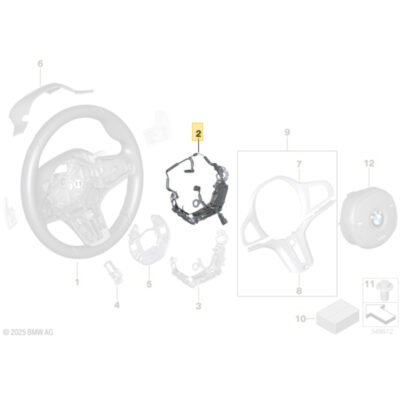 Original BMW Steering wheel harness pre-LCI - 32309503670