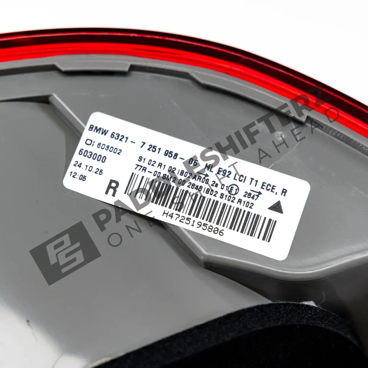OEM BMW E92 M3 LCI Rear light side panel right - 63217251958 - Image 5