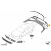 OEM BMW M Performance Carbon Rear bumper cover 51128074817