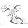 OEM BMW Cold air duct driver side - 64225A55019