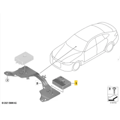 OEM BMW Mobile radio aerial 65208705921