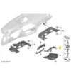 OEM BMW Trim panel, steering column, top 51459621860