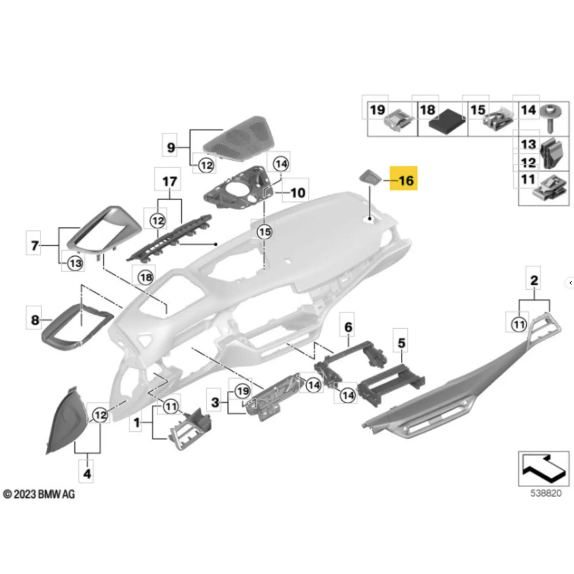 Trim side window defroster kit 51459621912