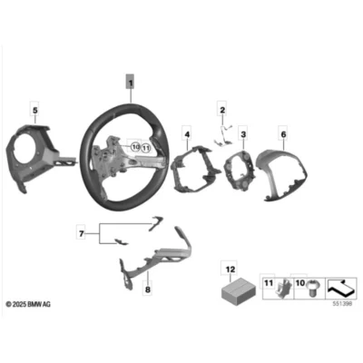 OEM BMW M Sport Steering Wheel Upgrade Kit iX3 NA5 – 32305B74200