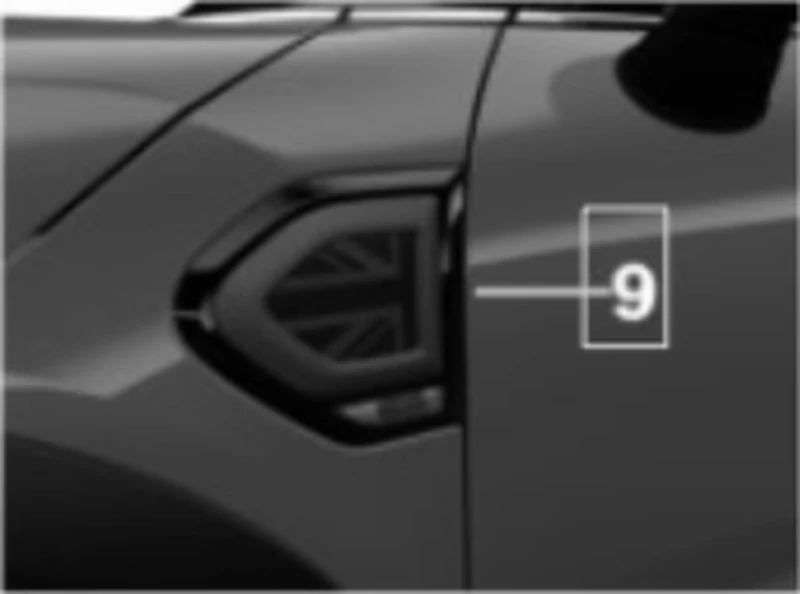 OEM MINI side scuttles black matt Night Jack 51135A43E93 on F60 Countryman