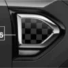 OEM MINI side scuttles Chequered black/grey 51132413355 on F60 Countryman