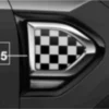 OEM MINI side scuttles Chequered black/white 51132413354 on F60 Countryman